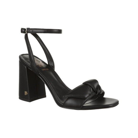 NWT SAM & LIBBY Black Block Heel Sandals Size: 10 - Picture 1 of 7